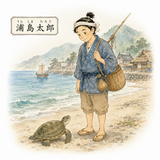 60. 浦島太郎（うらしまたろう）— Urashima Tarō (nama peran utama cerita dongeng