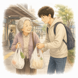 6. 親切にします（しんせつにします）— berbaik hati