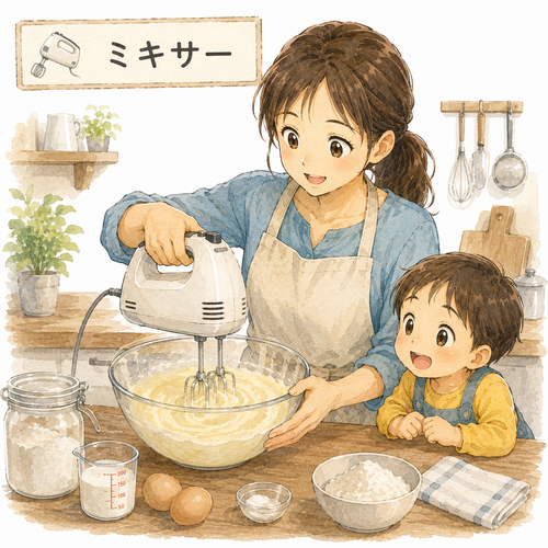 22. ミキサー — mixer, alat pencampur listrik.png