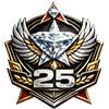 AOD 25 Years service badge 100x100.png