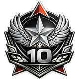 AOD 10 Years service badge 200x200