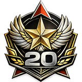 AOD 20 Years service badge 200x200