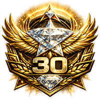 AOD 30 Years service badge 200x200.png