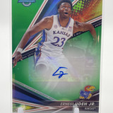2022 23 Bowman University Best Ernest Udeh Jr. Green Refractor Rookie Auto 99 (1)
