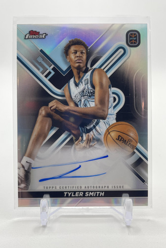 2022 23 Topps OTE Finest Tyler Smith Refractor Rookie Auto #FA TS (1)