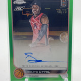 2022 23 Topps OTE Chrome Somto Cyril Green Refractor Rookie Auto 75 #CA SC3 (3)