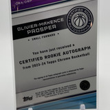 2023 24 Topps Chrome Olivier Maxence Prosper Gold Refractor Rookie Auto 50 (2)