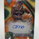 2024 25 Bowman University Best Diamond Johnson Orange Refractor Auto 25 (1)