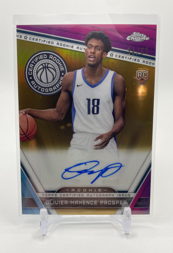 2023 24 Topps Chrome Olivier Maxence Prosper Gold Refractor Rookie Auto 50 (1)