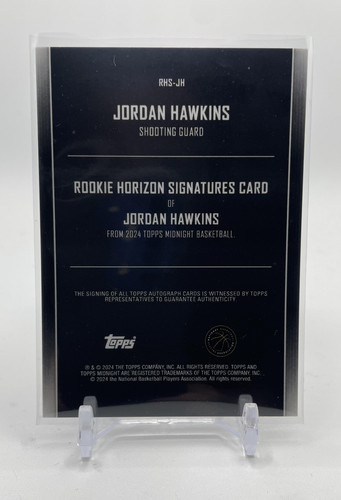 2023 24 Topps Midnight Jordan Hawkins Rookie Horizon Signatures Auto #RHS JH (2)