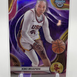 2024 25 Bowman University Best Kiki Iriafen Purple Refractor Rookie 250 (1)