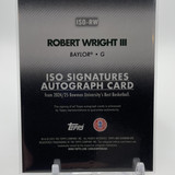 2024 25 Bowman University Best Robert Wright III Iso Green Refractor Auto 99 (2)