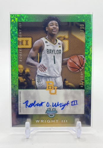 2024 25 Bowman University Best Robert Wright III Iso Green Refractor Auto 99 (1)