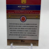 2024 25 Topps McDonald's Chrome Ace Bailey Blue Refractor 75 + Logo SP Set (x4) (3)