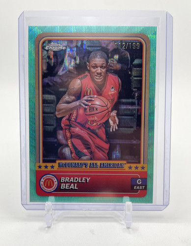 2024 25 Topps McDonald's Chrome Bradley Beal Aqua Refractor 199 (1)