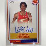 2024 25 Topps McDonald's Chrome Donavan Freeman Gameday Event Auto SP #EA DF (1)
