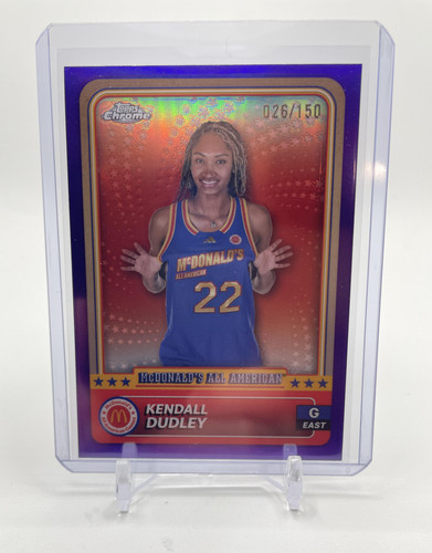 2024 25 Topps McDonald's Chrome Kendall Dudley Purple Refractor 99 (1)