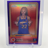 2024 25 Topps McDonald's Chrome Kendall Dudley Purple Refractor 99 (1)