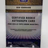 2024 25 Topps Chrome Oso Ighodaro Certified Purple Refractor Rookie Auto (2)