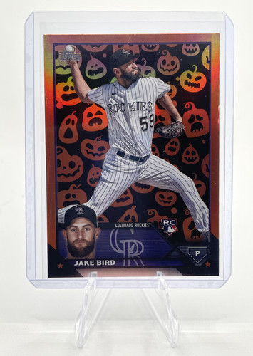 2023 Topps Update Series Jake Bird Pumpkin Foil Rookie #US162 (1)