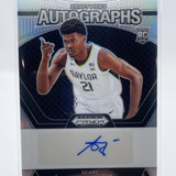 2024 25 Panini Prizm Draft Picks Yves Missi Silver Prizm Rookie Auto #DPA YMS (1)