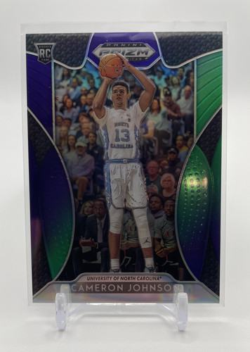2019 20 Panini Prizm Draft Picks Cameron Johnson Purple Green Prizm Rookie 199 (1)