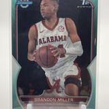 2022 23 Bowman University Chrome Brandon Miller Aqua Refractor Rookie 299 (1)