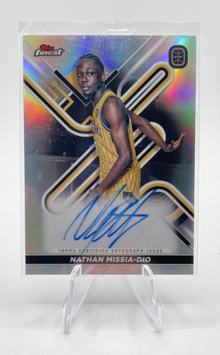 2022 23 Topps OTE Finest Nathan Missia Dio Auto + Chrome Gold Refractor 50 (x6) (2)
