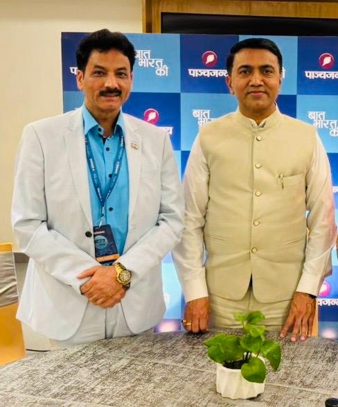 Dr Ranjeet Mehta CEO PHDCCI and Dr. Pramod Sawant, the 11th Chief Minister of Goa since march.jpg