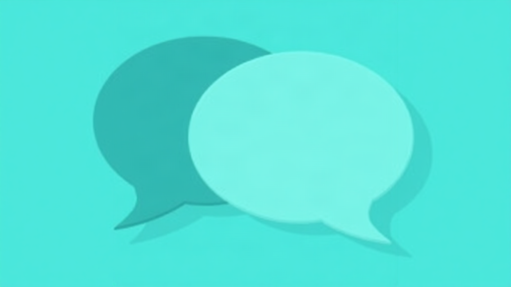 AI voice agent talking over a caller, shown as two overlapping speech bubbles
