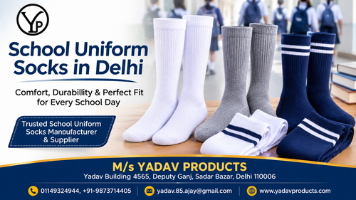 School Uniform Socks in Delhi | Quality School Socks Manufacturer – Yadav Products.png