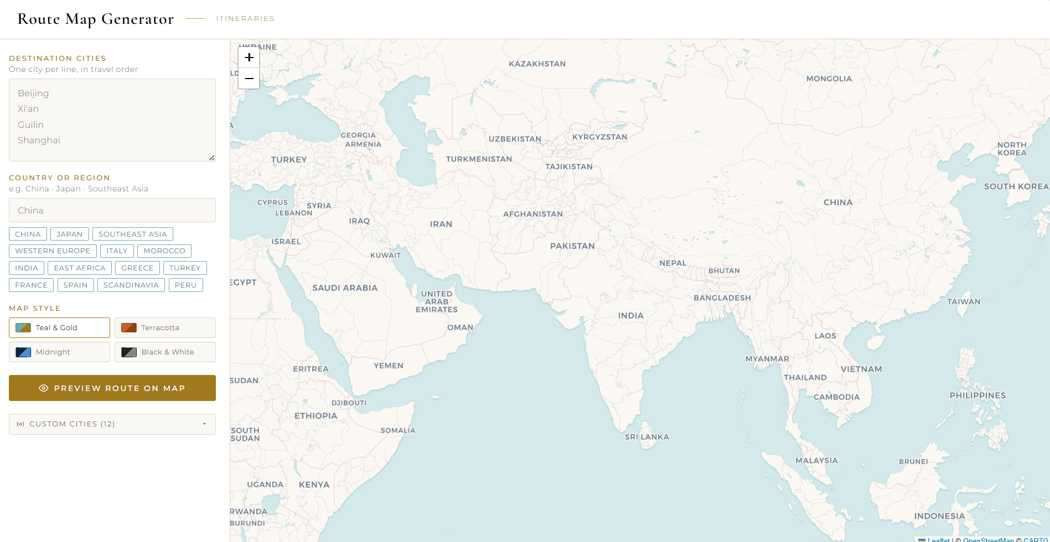 Route Map Generator