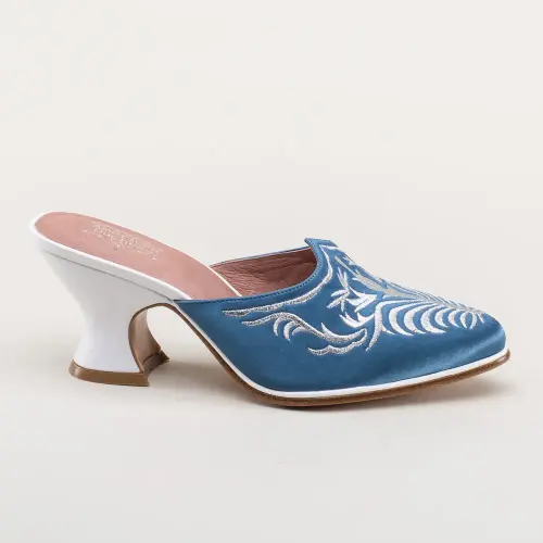 antoinette 18th century mules blue 3