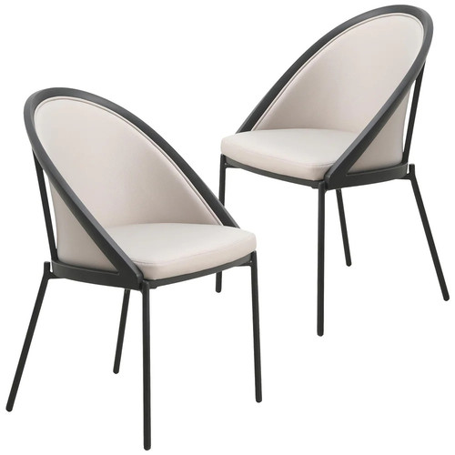 Urbane Dining Chair in Vinyl Fabric with Curved Back and Stainless Steel Legs Set of 2 (2) (1).jpg