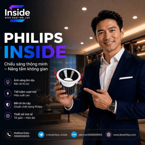 iDL27 den led downlight am tran chieu diem philips inside idl27 cri90 ip44 6w 8w 10w 14w.png