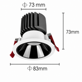 iDL27 den led downlight am tran chieu diem philips inside idl27 cri90 ip44 6w 8w 10w 14w (2)