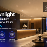 iDL25 den led downlight am tran chieu diem philips inside idl25 cri90 ip44 6w 8w ung dung khach san