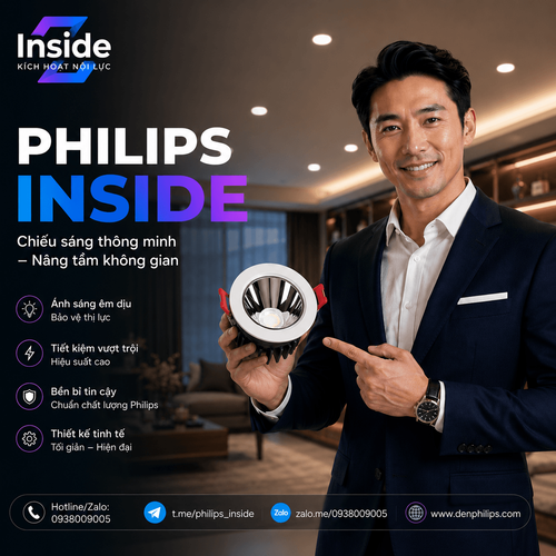 iDL25 den led downlight am tran chieu diem philips inside idl25 cri90 ip44 6w 8w.png