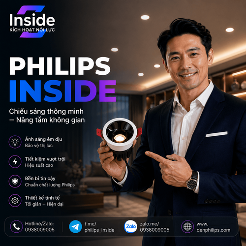 iDL26 den led downlight am tran chieu diem philips inside idl26 cri90 ip44 8w 10w 12w.png