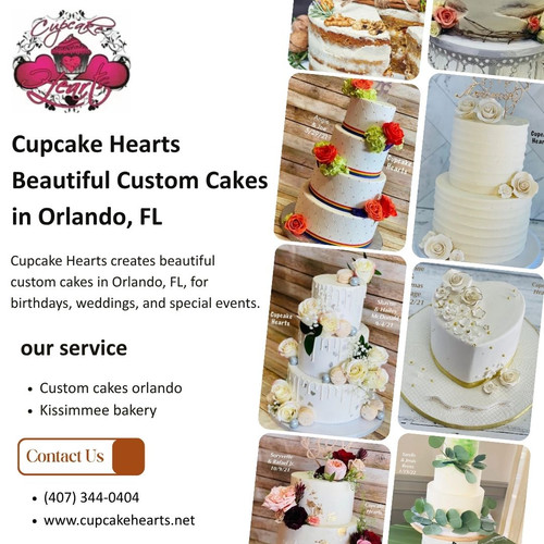 Cupcake Hearts Beautiful Custom Cakes in Orlando, FL.jpg
