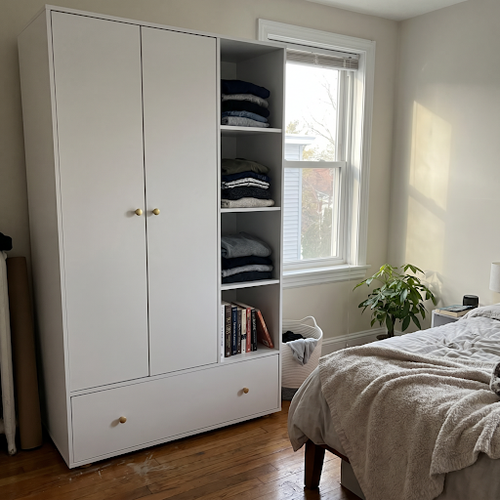 White Selby wardrobe and drawer layout for school storage.png