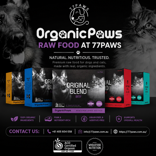 Organic Paws Raw Food at 77Paws.png