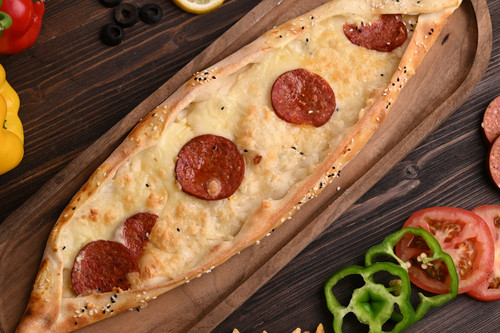 Turkish Pide Pepperoni with Cheese.jpg