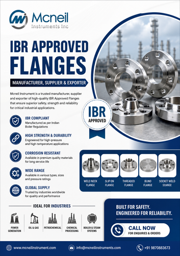 IBR Approved Flanges Manufacturer, Supplier & Exporter in India- Mcneil Instrument.png