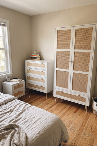 Bedroom Furniture Sets UK for Spare Room Storage Reset - Wovena White 3 Piece Rattan.png