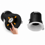 iDL30 den led downlight am tran chieu diem philips inside idl30 cri90 ip44 6w 8w 10w (3)