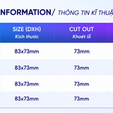 iDL24 den led downlight am tran chieu diem philips inside idl24 cri90 ip44 6w 8w 10w 12w thong so kt