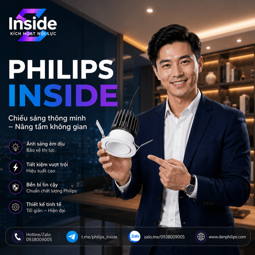 iDL23 den led downlight am tran chieu diem philips inside idl23 cri90 ip44 8w 10w 12w 14w.png