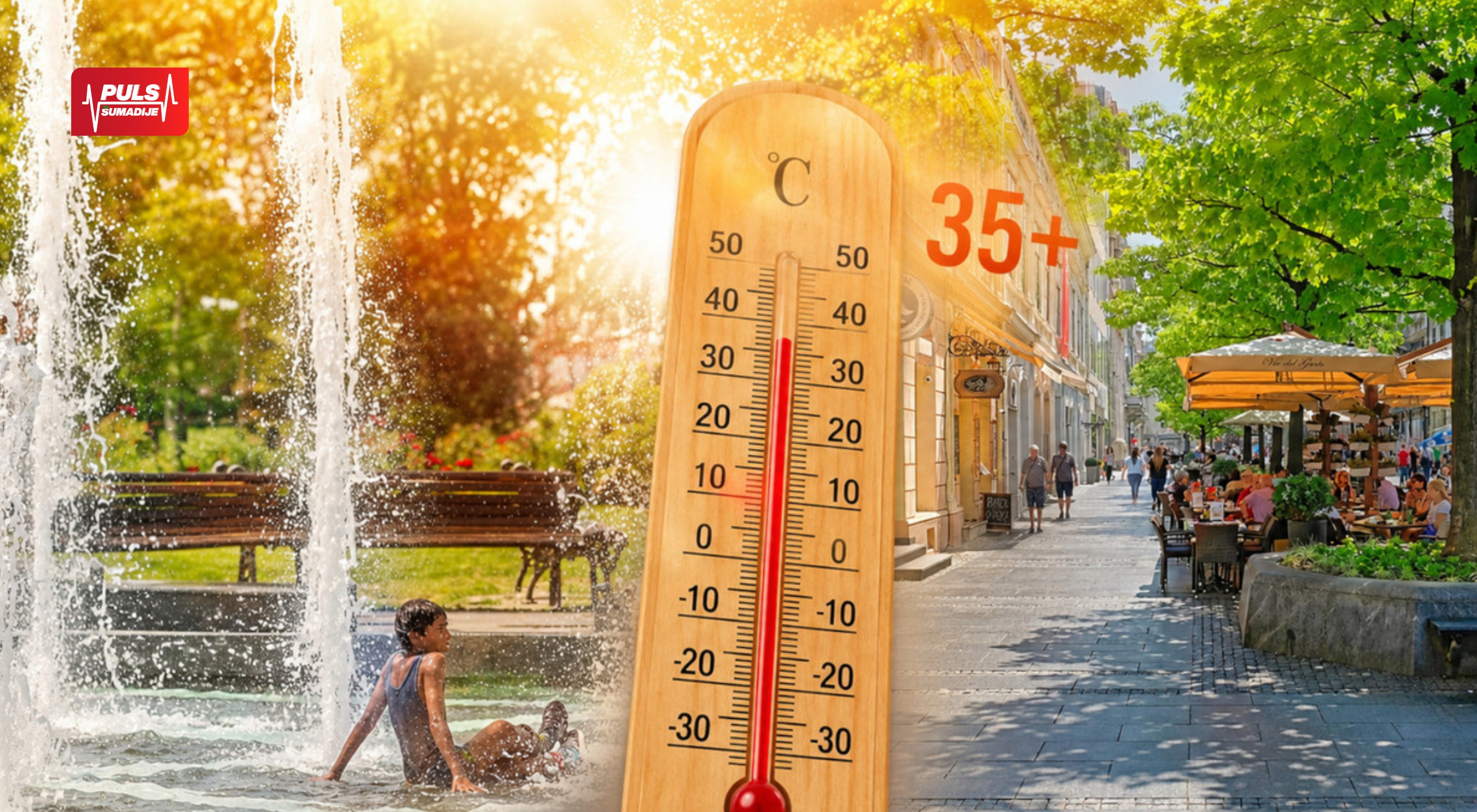 RHMZ UPALIO ALARM! Toplotni talas stiže u Šumadiju, temperature do 38 stepeni, na snazi upozorenje za osam regiona