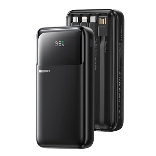 Remax FCP 2 20000mah 22.5W Fast Charging Black Power Bank With 4 Cables 500x500.webp